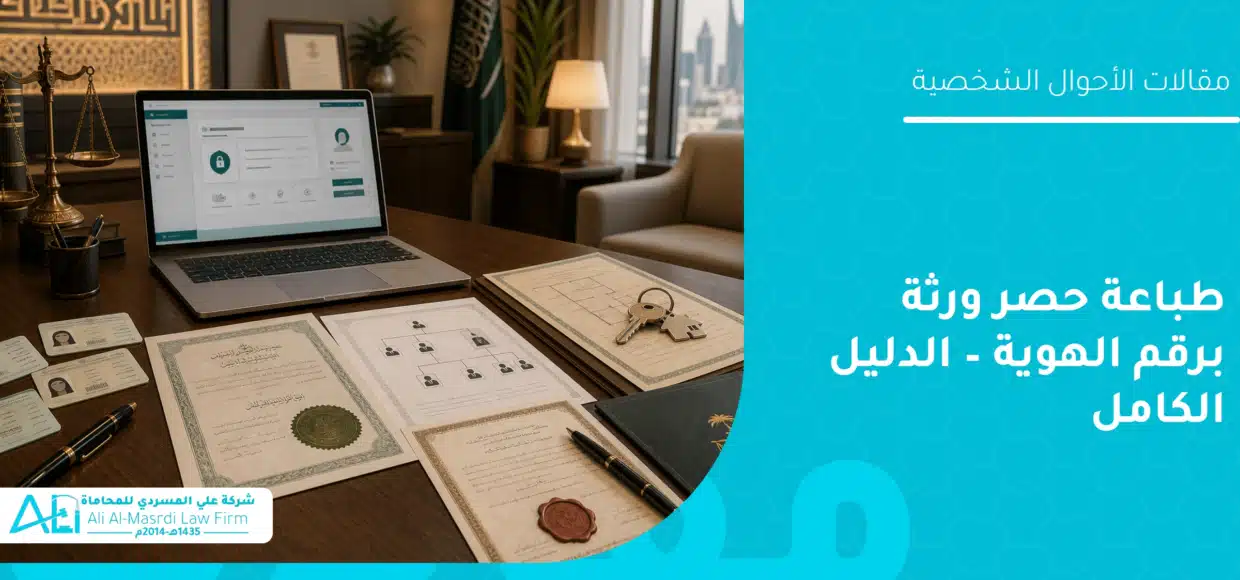 طباعة حصر ورثة برقم الهوية – الدليل الكامل